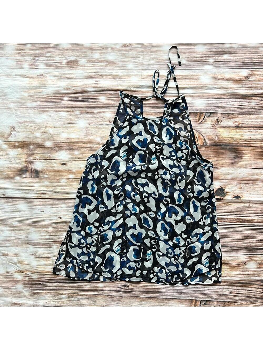 💚 Show Me Your MuMu | El Bandito Blue Pattern Tank